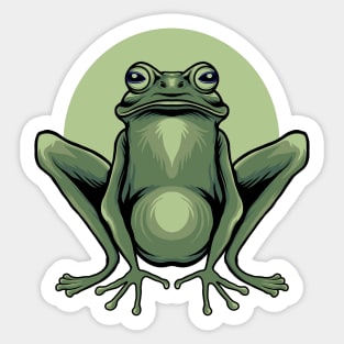 Green frog Sticker